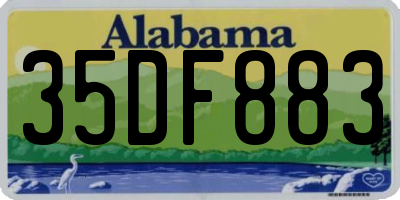 AL license plate 35DF883