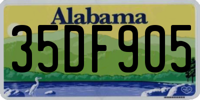 AL license plate 35DF905