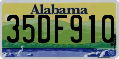 AL license plate 35DF910