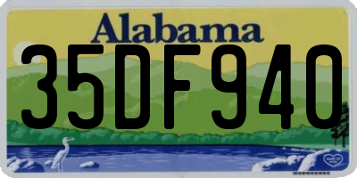 AL license plate 35DF940