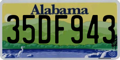 AL license plate 35DF943