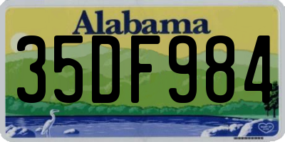 AL license plate 35DF984