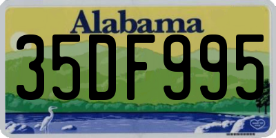 AL license plate 35DF995