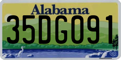 AL license plate 35DG091