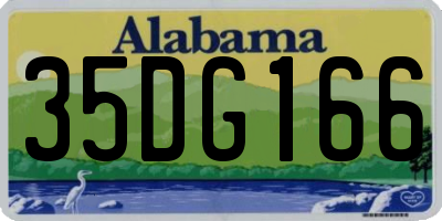 AL license plate 35DG166