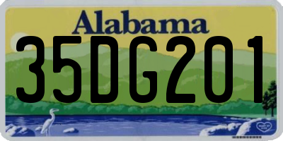 AL license plate 35DG201