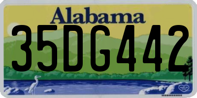 AL license plate 35DG442