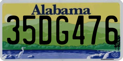 AL license plate 35DG476