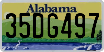 AL license plate 35DG497