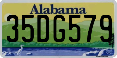 AL license plate 35DG579