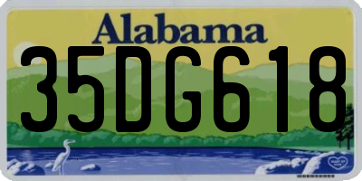 AL license plate 35DG618