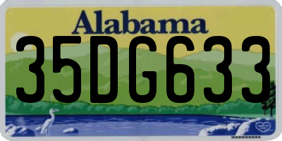AL license plate 35DG633