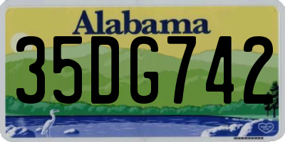 AL license plate 35DG742