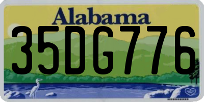 AL license plate 35DG776