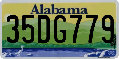 AL license plate 35DG779
