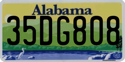 AL license plate 35DG808