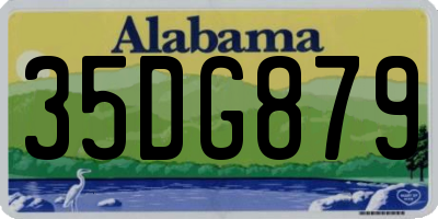 AL license plate 35DG879