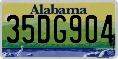 AL license plate 35DG904