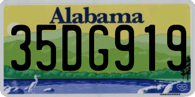 AL license plate 35DG919