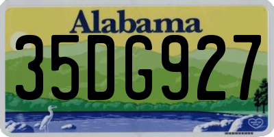 AL license plate 35DG927