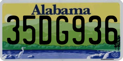 AL license plate 35DG936