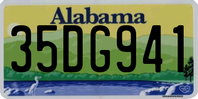 AL license plate 35DG941
