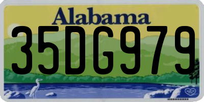 AL license plate 35DG979