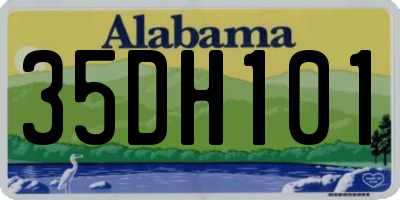 AL license plate 35DH101