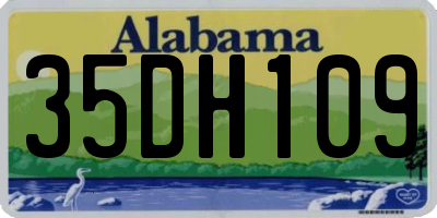 AL license plate 35DH109