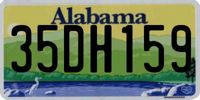 AL license plate 35DH159