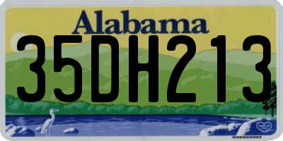 AL license plate 35DH213