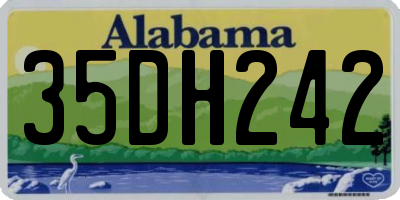 AL license plate 35DH242