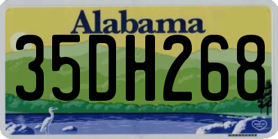 AL license plate 35DH268