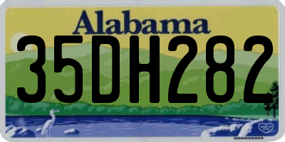 AL license plate 35DH282
