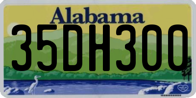 AL license plate 35DH300