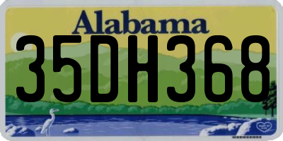 AL license plate 35DH368