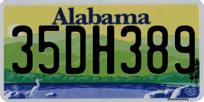 AL license plate 35DH389