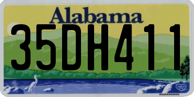 AL license plate 35DH411