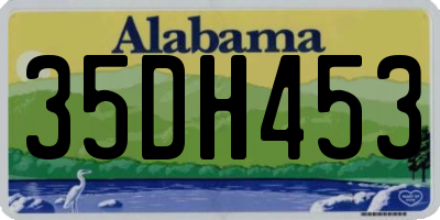 AL license plate 35DH453