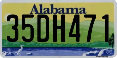 AL license plate 35DH471