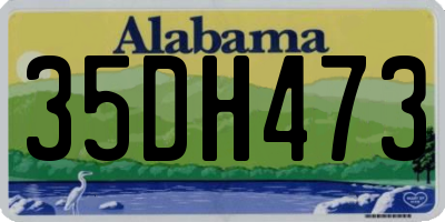 AL license plate 35DH473