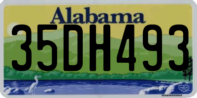 AL license plate 35DH493