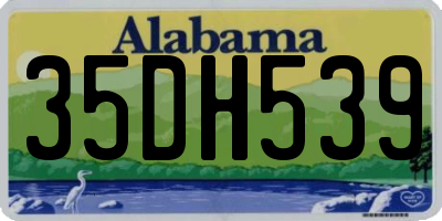 AL license plate 35DH539