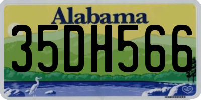 AL license plate 35DH566