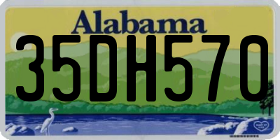 AL license plate 35DH570