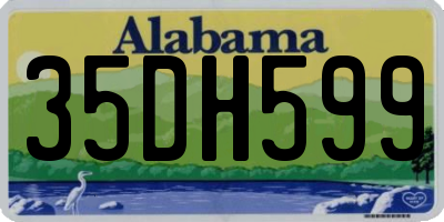 AL license plate 35DH599