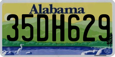 AL license plate 35DH629