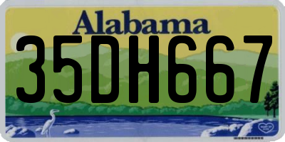 AL license plate 35DH667