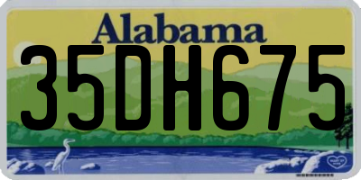 AL license plate 35DH675