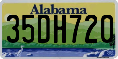 AL license plate 35DH720
